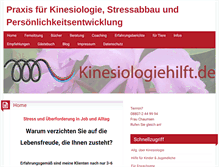 Tablet Screenshot of kinesiologiehilft.de